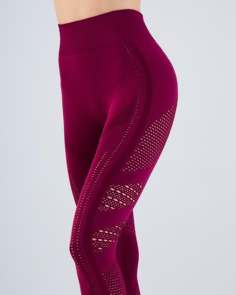 LEGGING NINA NERVE ELEVATE color VINO VELVET size L